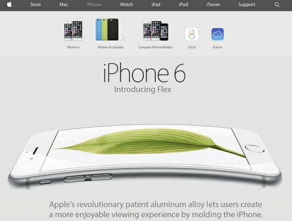 Компания Apple запатентовала уникальный iPhone, который можно скручивать