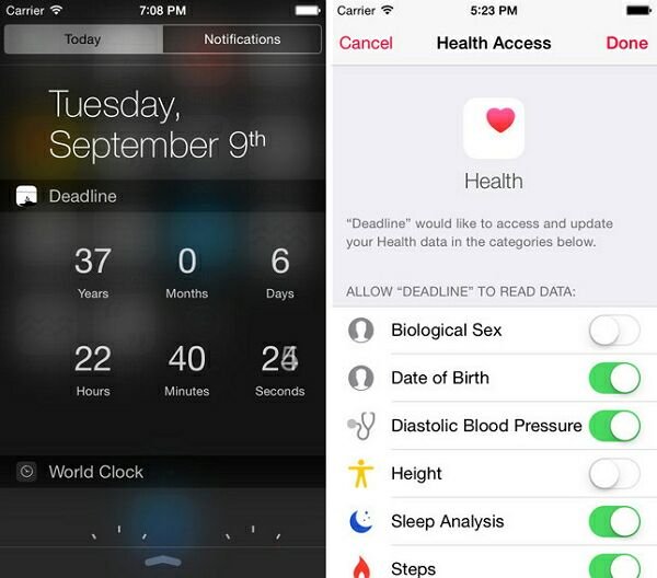 Пользователи iOS 8 смогут узнать точную дату собственной смерти