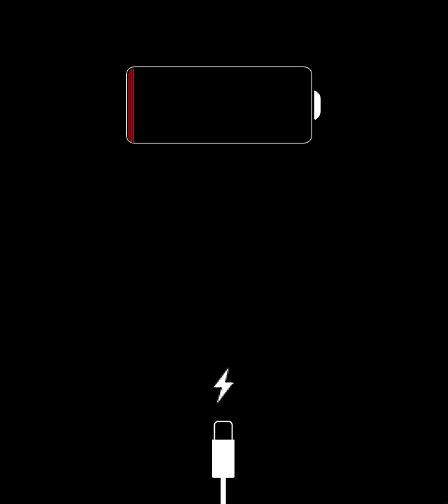 Зарядка выключенного iPhone