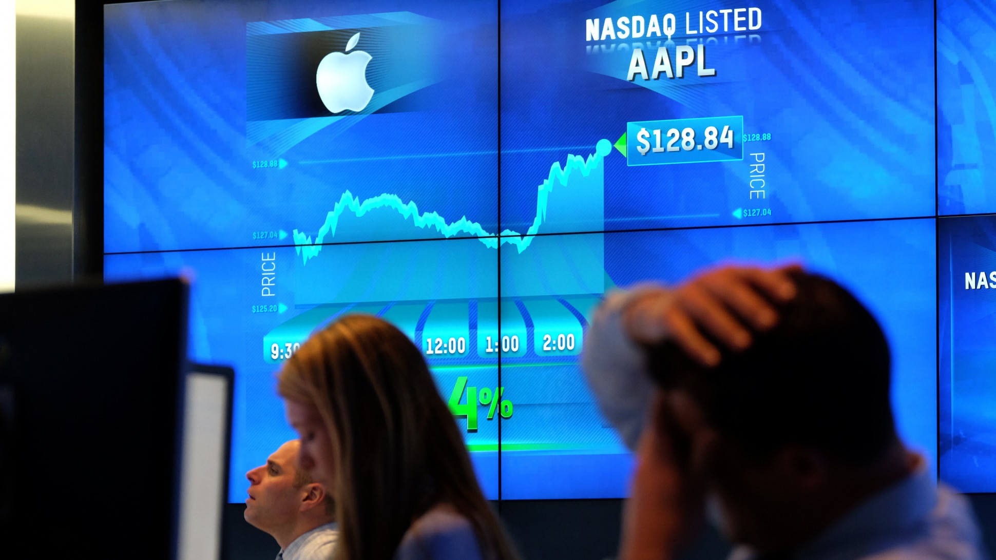 Акции компании Apple снова достигли годового максимума