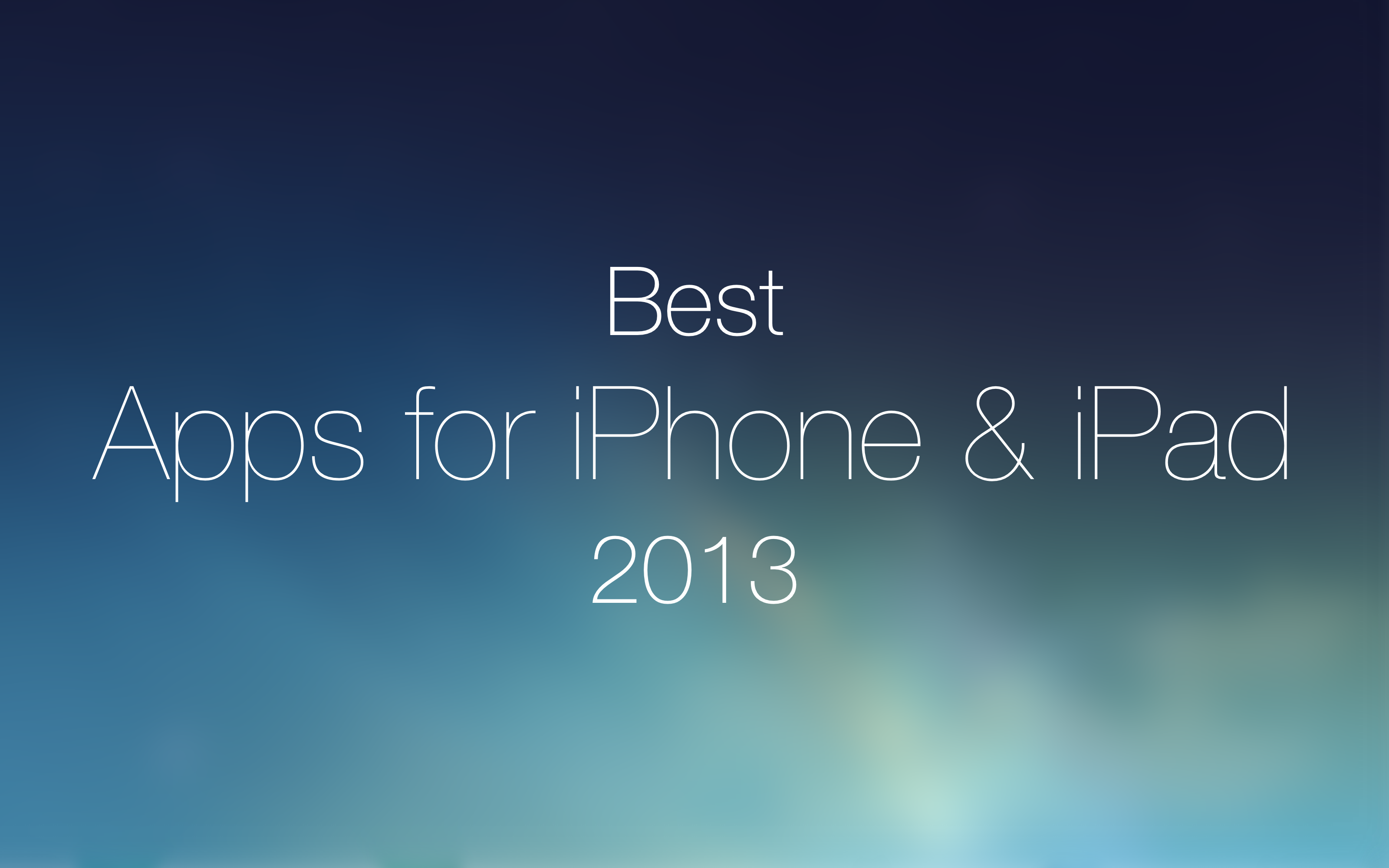 Лучшие приложения для iPhone 2013 года