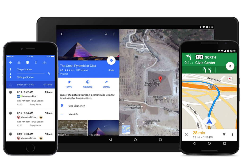 Обновленный Google Maps поможет объехать пробку
