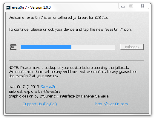 Отвязанный джейлбрейк iOS 7.0-7.0.5