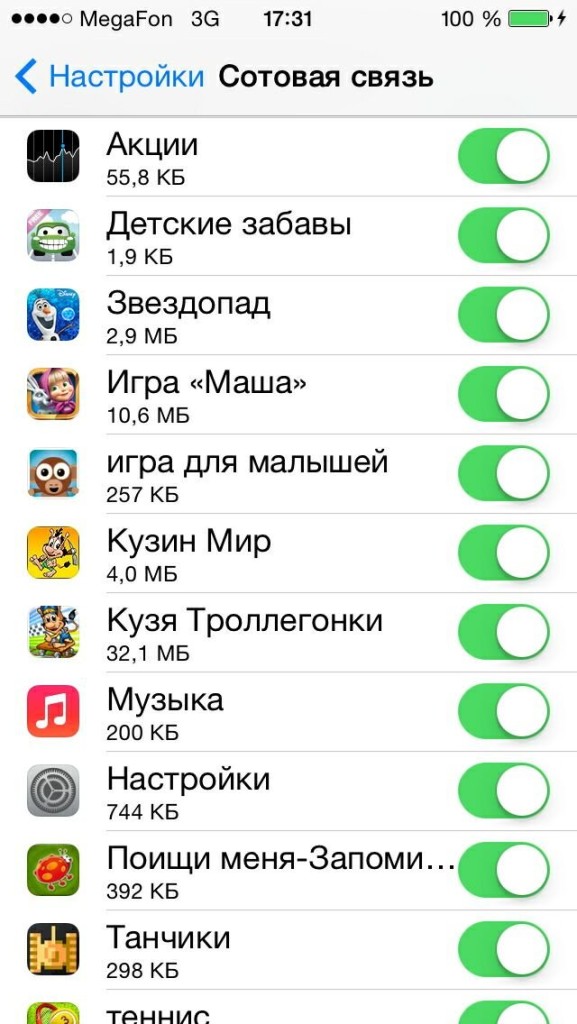Как отключить Интернет на iPhone?
