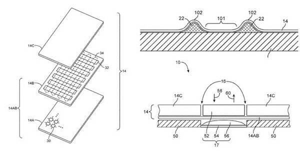 Apple получила патент на гибкий дисплей с тактильной обратной связью