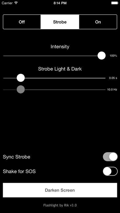 Интерфейс Flashlight by Rik