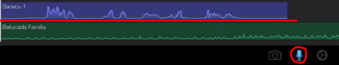 Использование функции записи голоса в iMovie