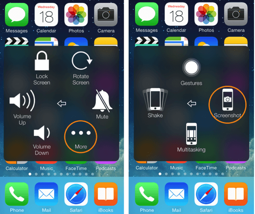 AssistiveTouch в главном меню iPhone