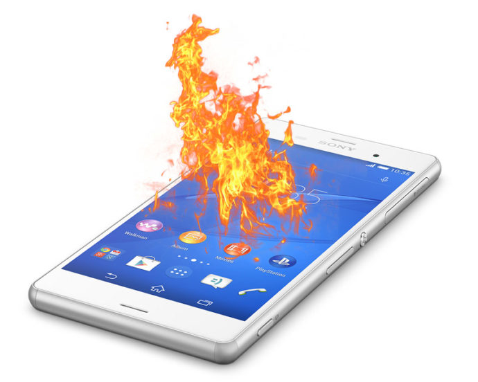 сильный перегрев Айфона